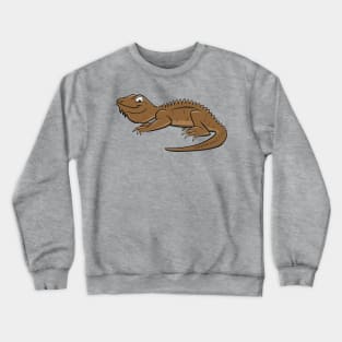 Cartoon Brown Lizard Crewneck Sweatshirt